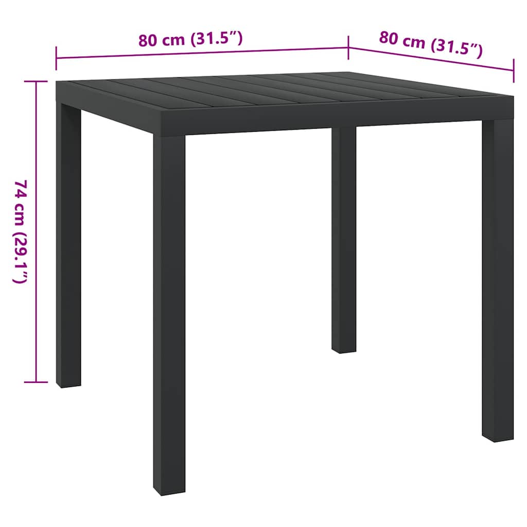 Havebord Wpc Aluminium