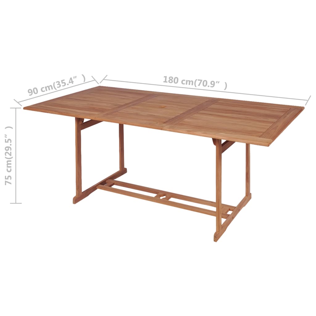 Havebord Massivt Teaktræ