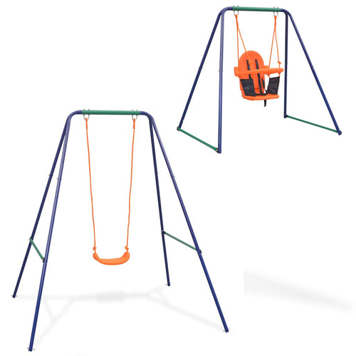 2-I-1 Gynge Og Babygynge Orange