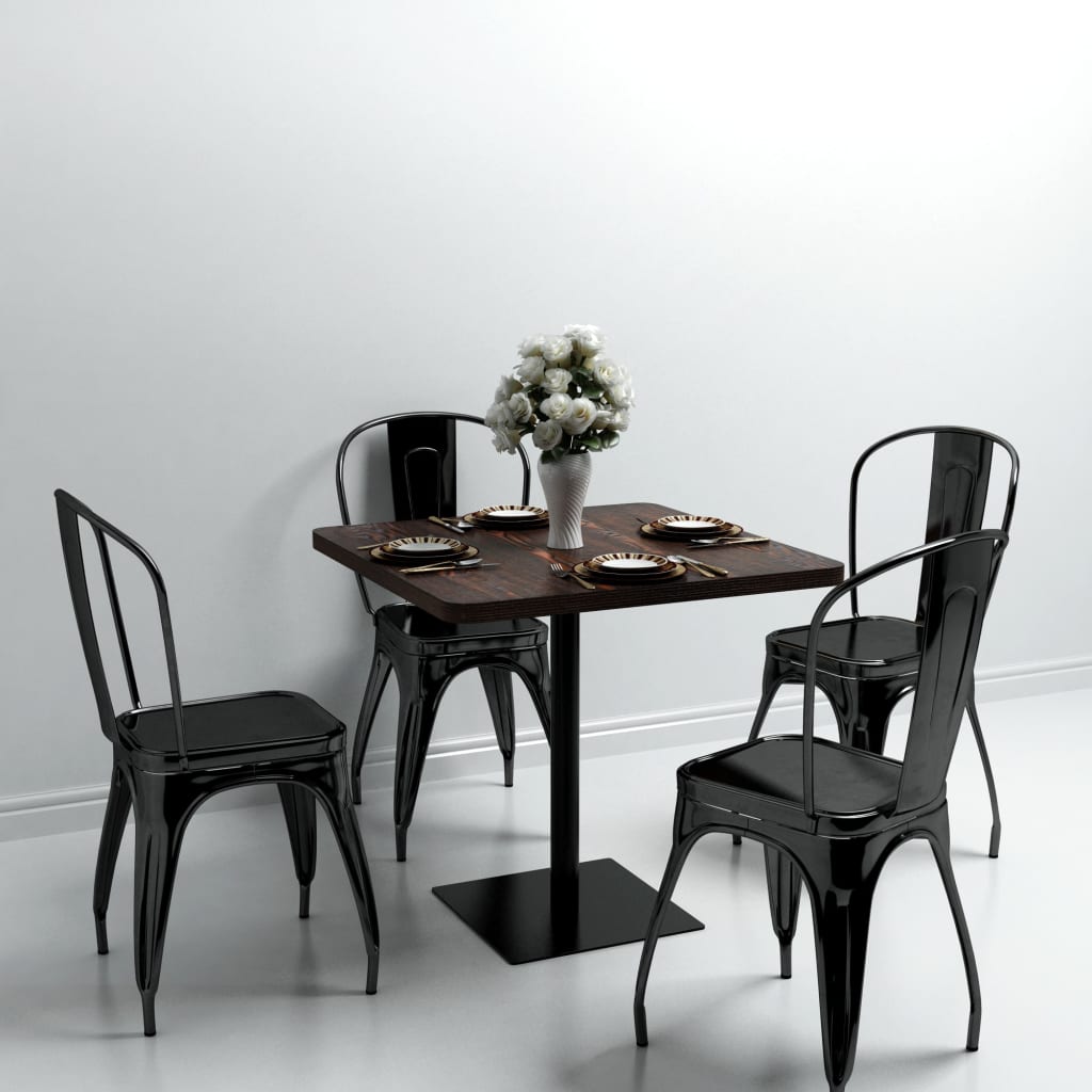 Bistrobord Mdf Og Stål Firkantet E