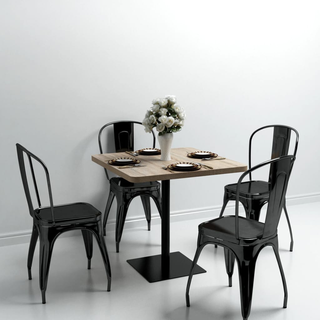 Bistrobord Mdf Og Stål Firkantet E