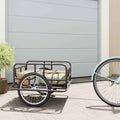 Cykelanhænger 130X73X48,5 Cm Stål Sort Mørkebrun