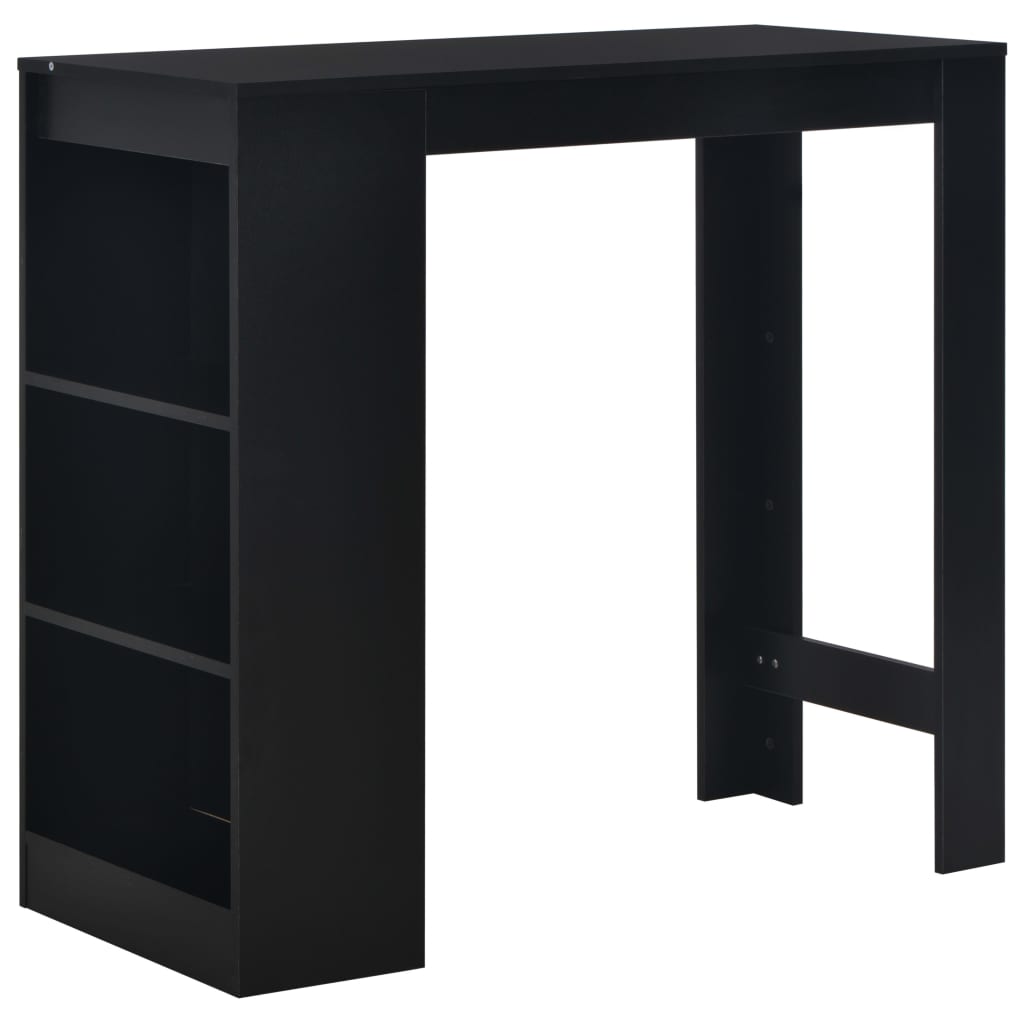 Barbord Med Hylde 110X50X103 Cm Hvid