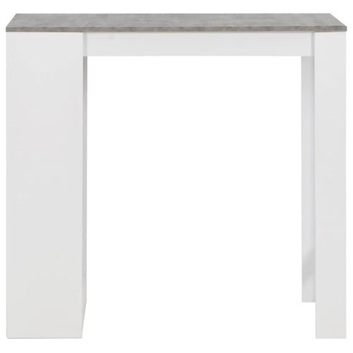 Barbord Med Hylde 110X50X103 Cm Hvid
