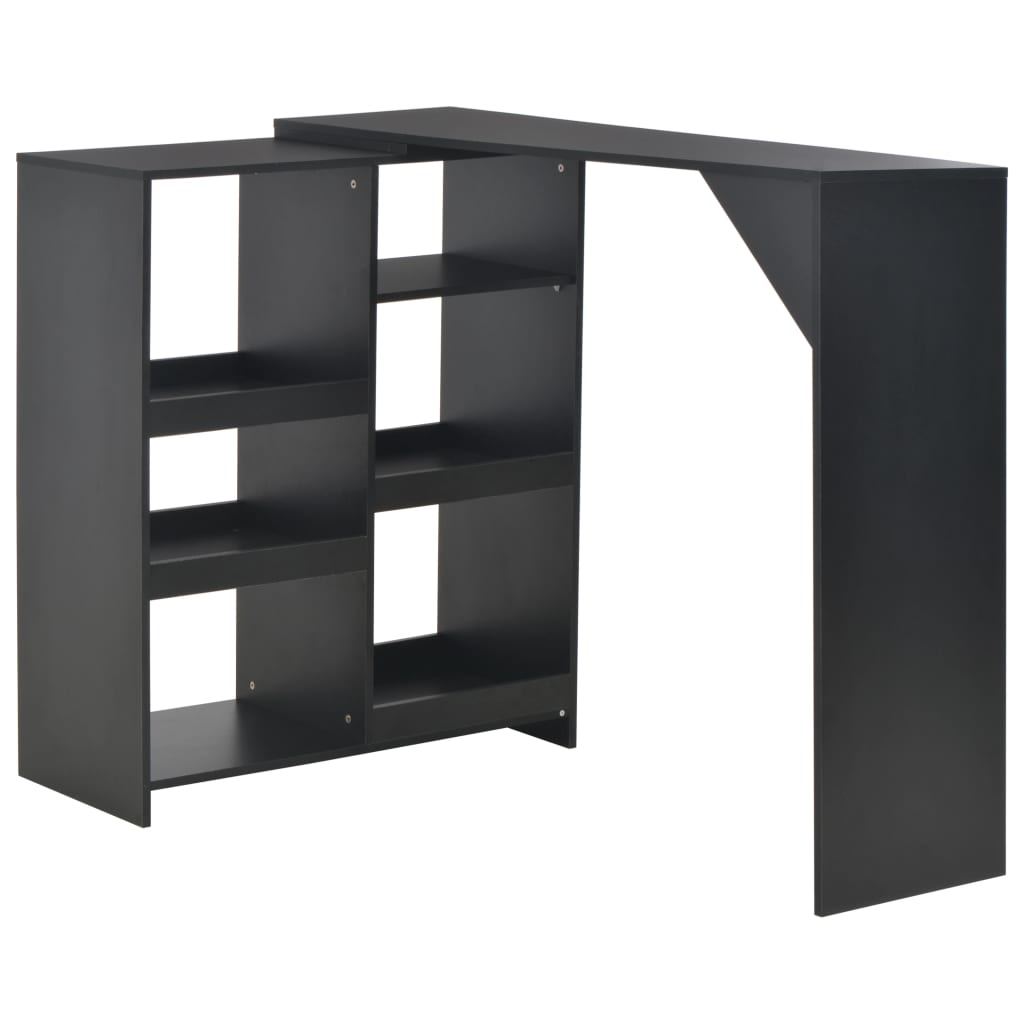 Barbord Med Flytbar Hylde 138X39X110 Cm Hvid