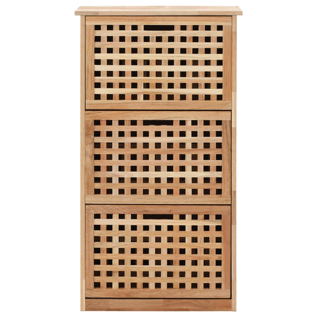 Skoskab 55X20X Massivt Valnøddetræ