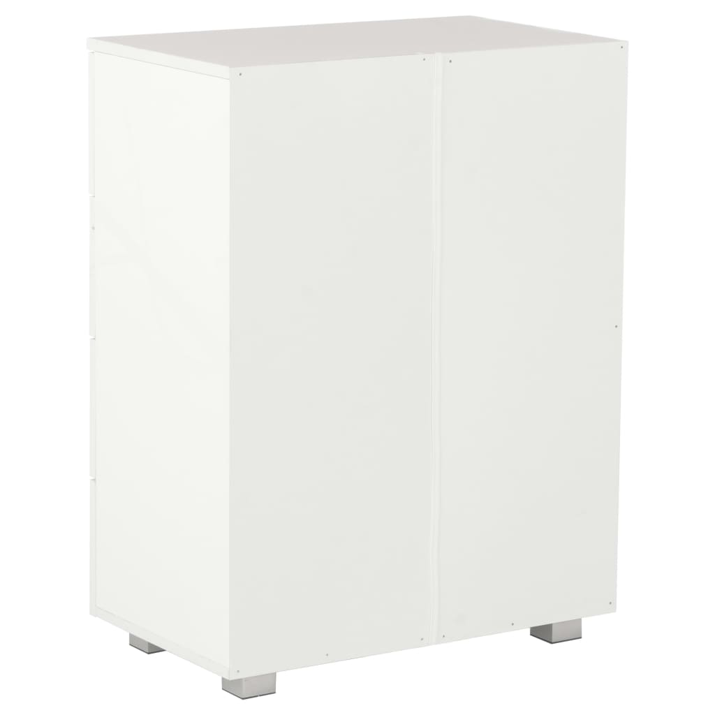 Kommode 60X35X80 Konstrueret Træ Højglans