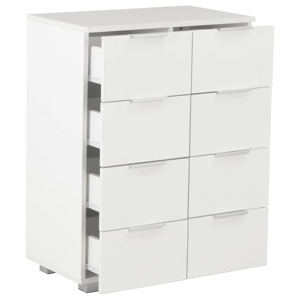 Kommode 60X35X80 Konstrueret Træ Højglans