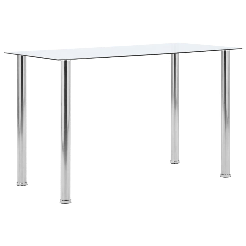 Spisebord 120X60X75 Cm Hærdet Glas Gennemsigtig