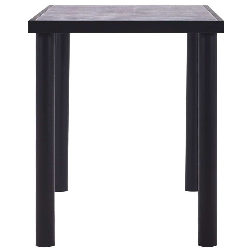 Spisebord Mdf Sort Og Betongrå