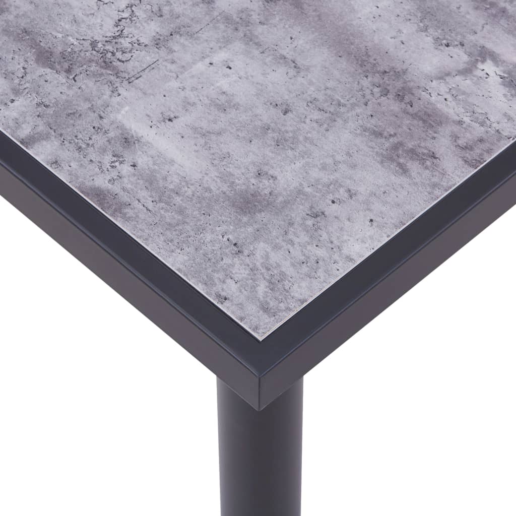 Spisebord Mdf Sort Og Betongrå