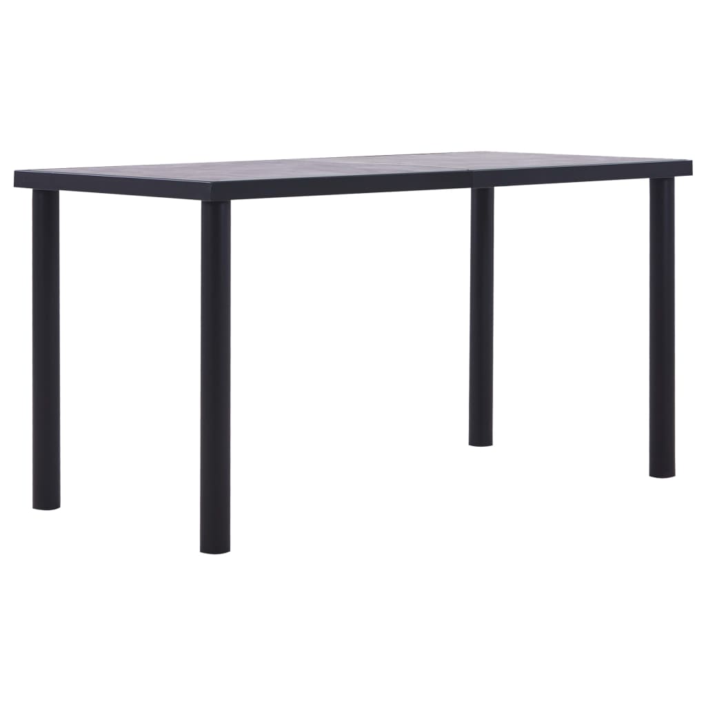 Spisebord Mdf Sort Og Betongrå