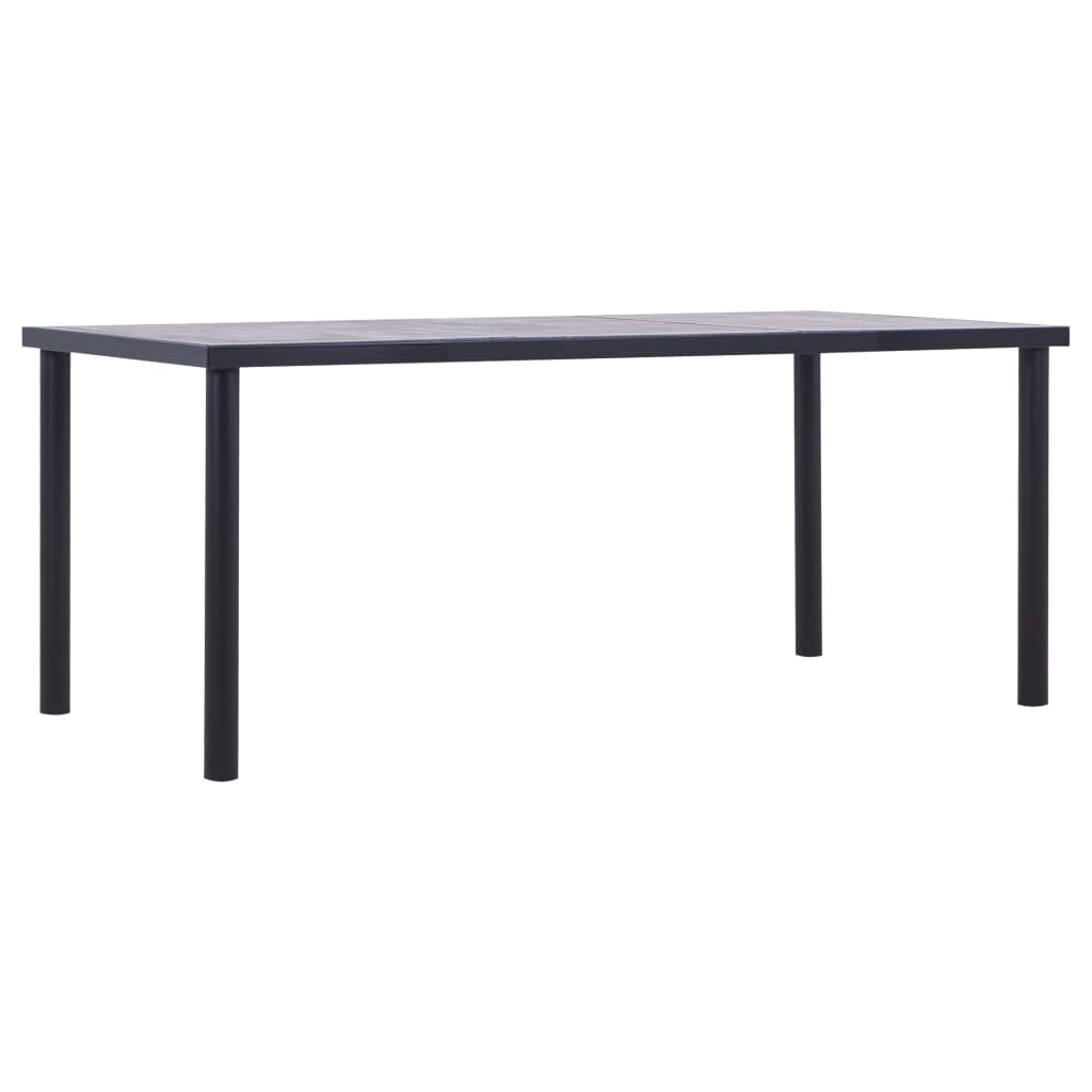 Spisebord Mdf Sort Og Betongrå