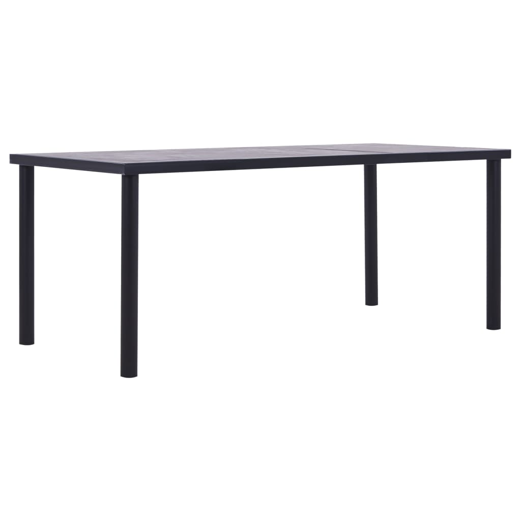Spisebord Mdf Sort Og Betongrå