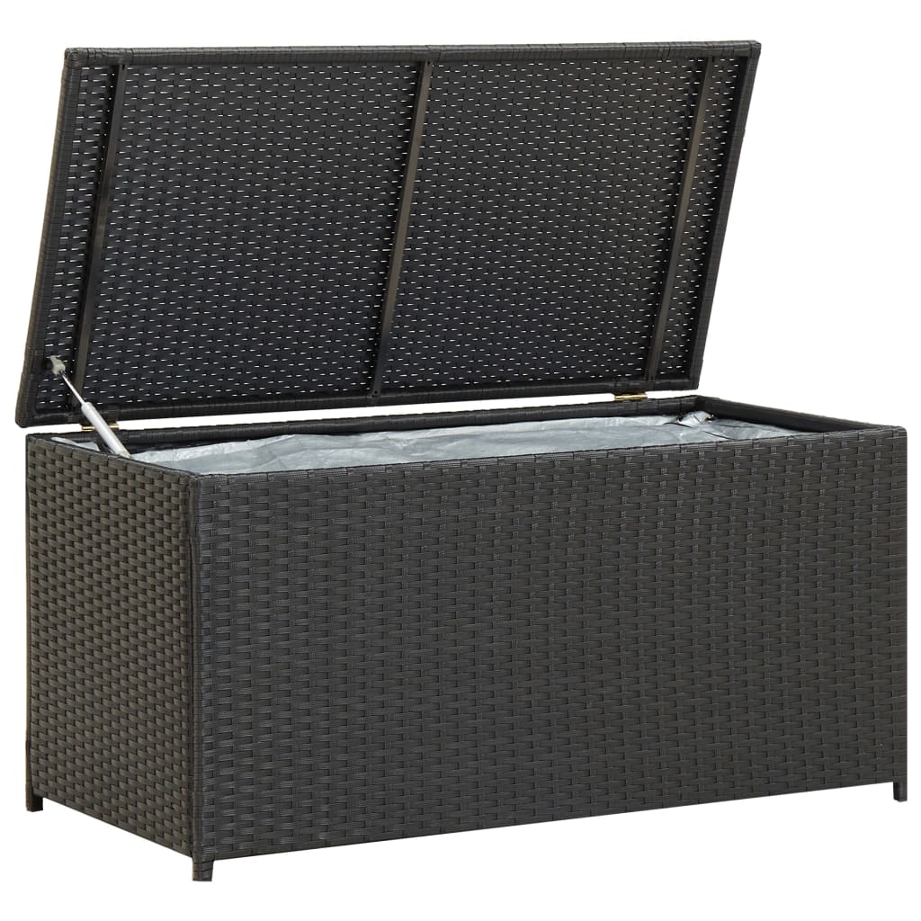 Opbevaringsboks Med Hjul 283 L Polyrattan