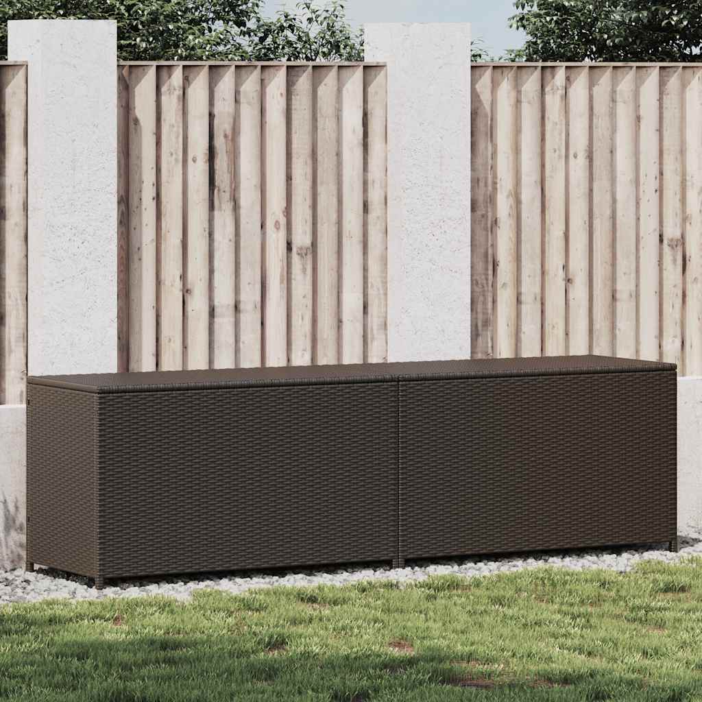 Opbevaringsboks Med Hjul 283 L Polyrattan
