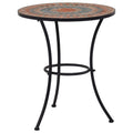 Bistrobord Med Mosaikdesign Keramisk Orange/Grå
