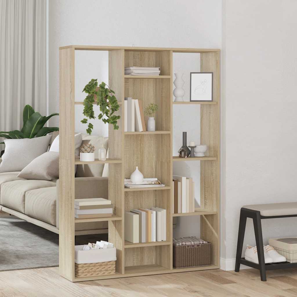 Rumdeler/Bogreol 100X24X140 Cm Konstrueret Træ