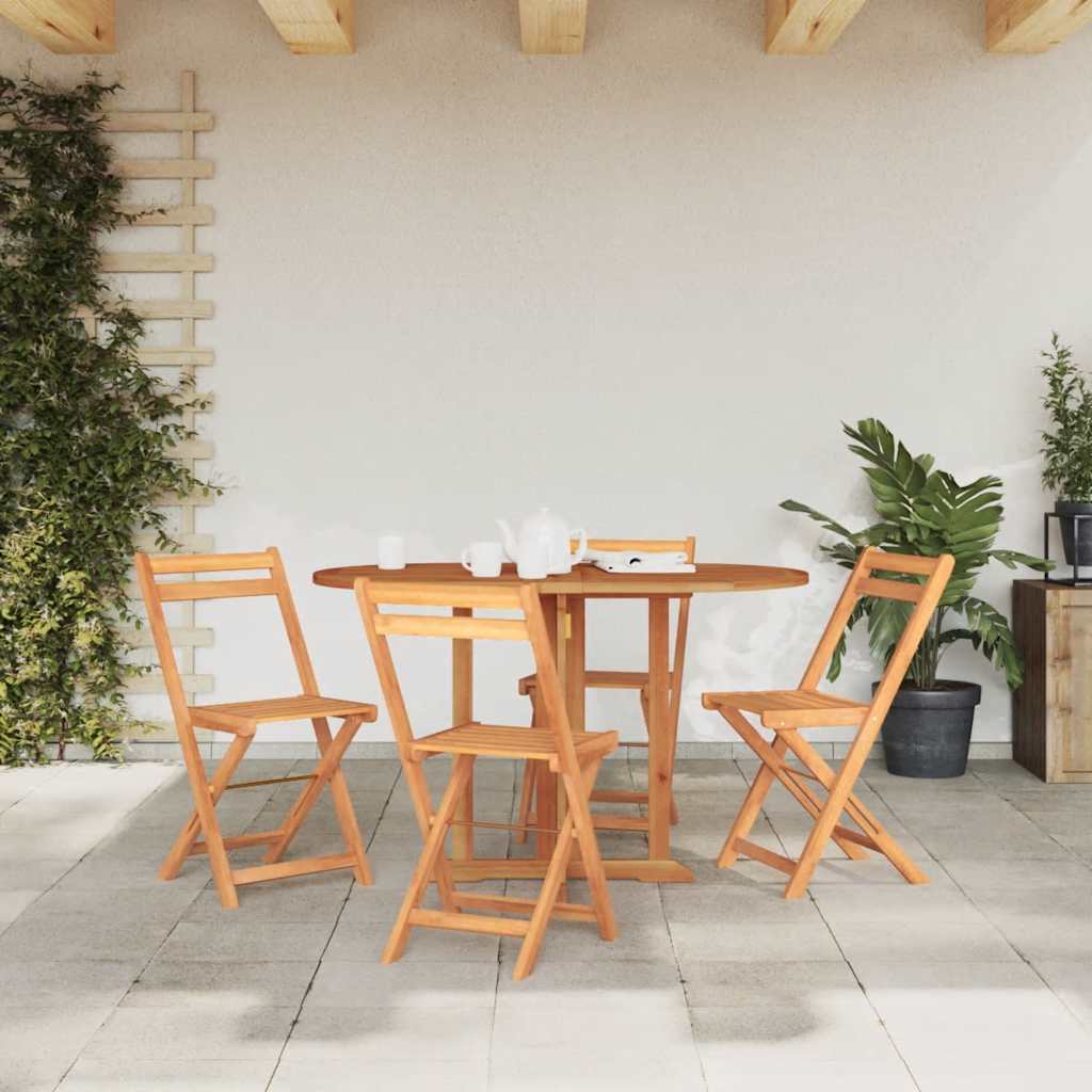 Foldbart Havebord Massivt Teaktræ