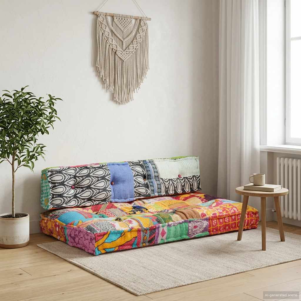 Palle Sofa Pude 3 Stk. Stof 120 X 80 X 38 Cm