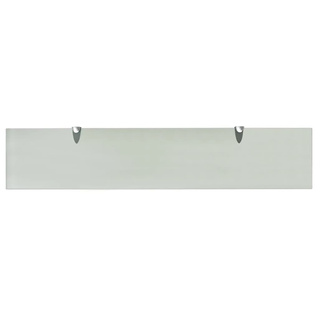 Svævehylder 2 Stk. 8 Mm Glas Hvid