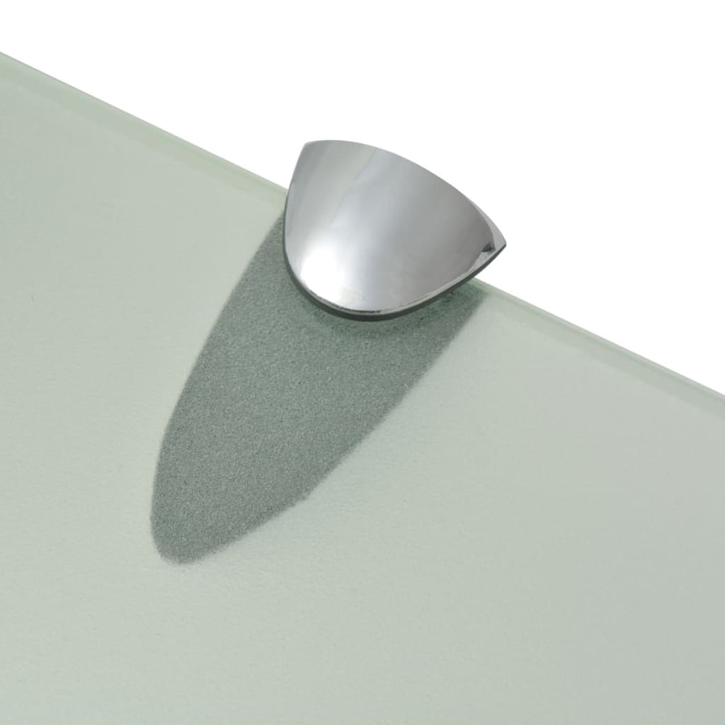 Svævehylder 2 Stk. 8 Mm Glas Hvid