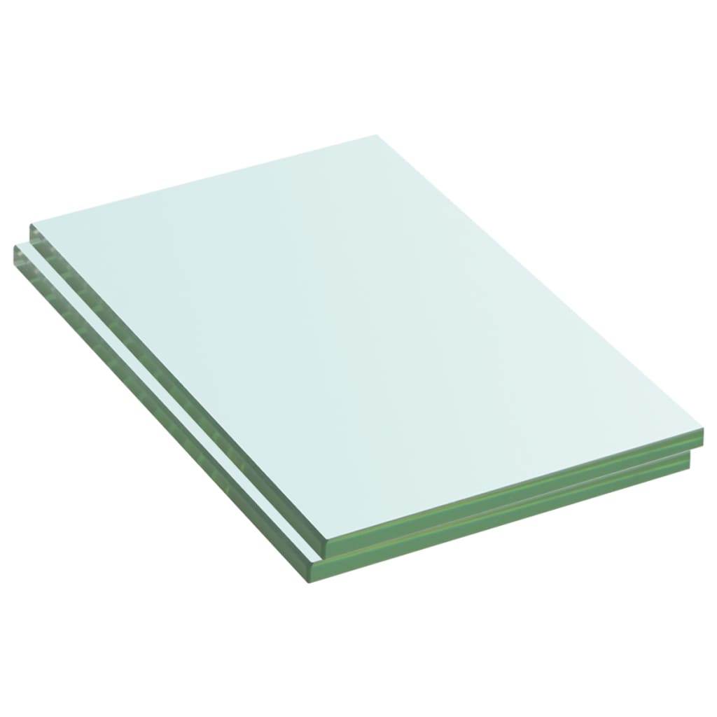 Hylder 2 Stk. Glaspanel Klar