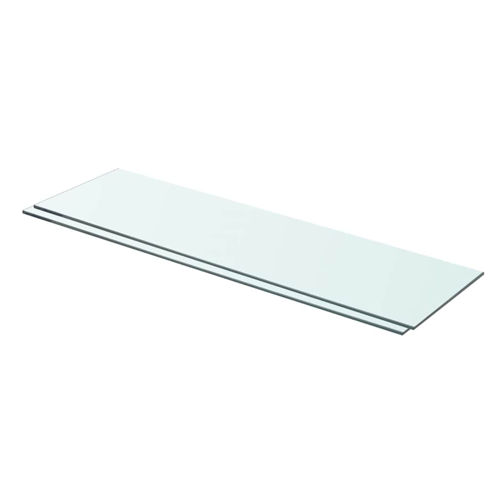 Hylder 2 Stk. Glaspanel Klar