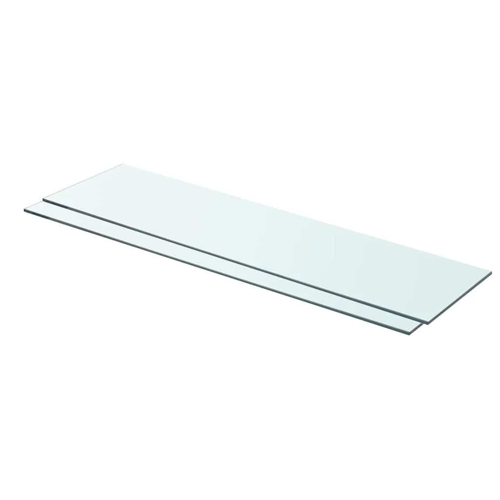 Hylder 2 Stk. Glaspanel Klar