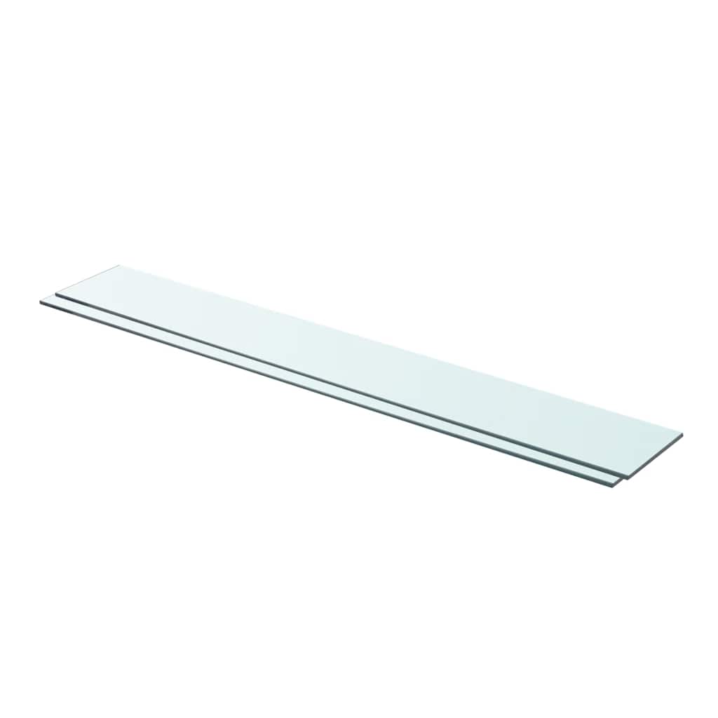 Hylder 2 Stk. Glaspanel Klar