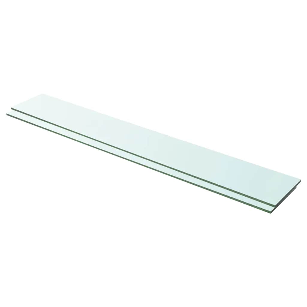 Hylder 2 Stk. Glaspanel Klar