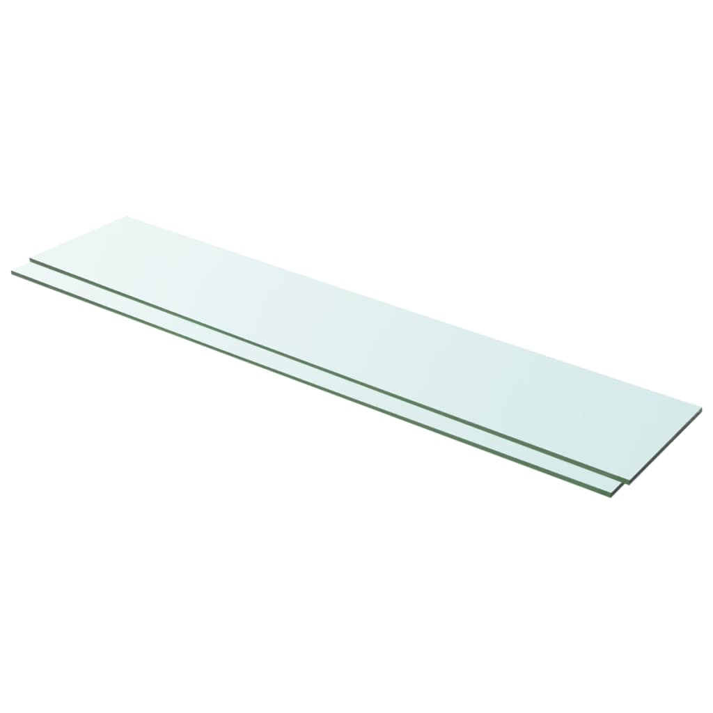 Hylder 2 Stk. Glaspanel Klar