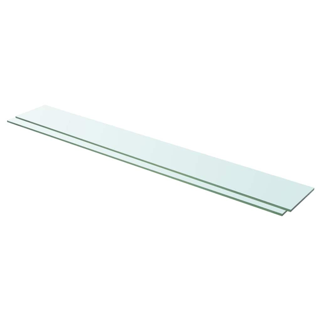 Hylder 2 Stk. Glaspanel Klar