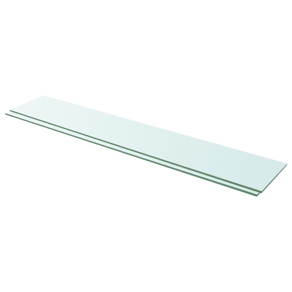 Hylder 2 Stk. Glaspanel Klar