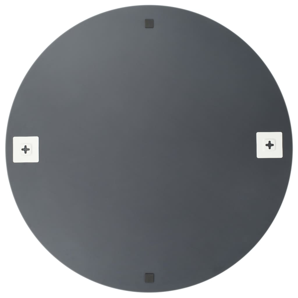 Vægspejle 2 Stk. 50 Cm Rundt Glas