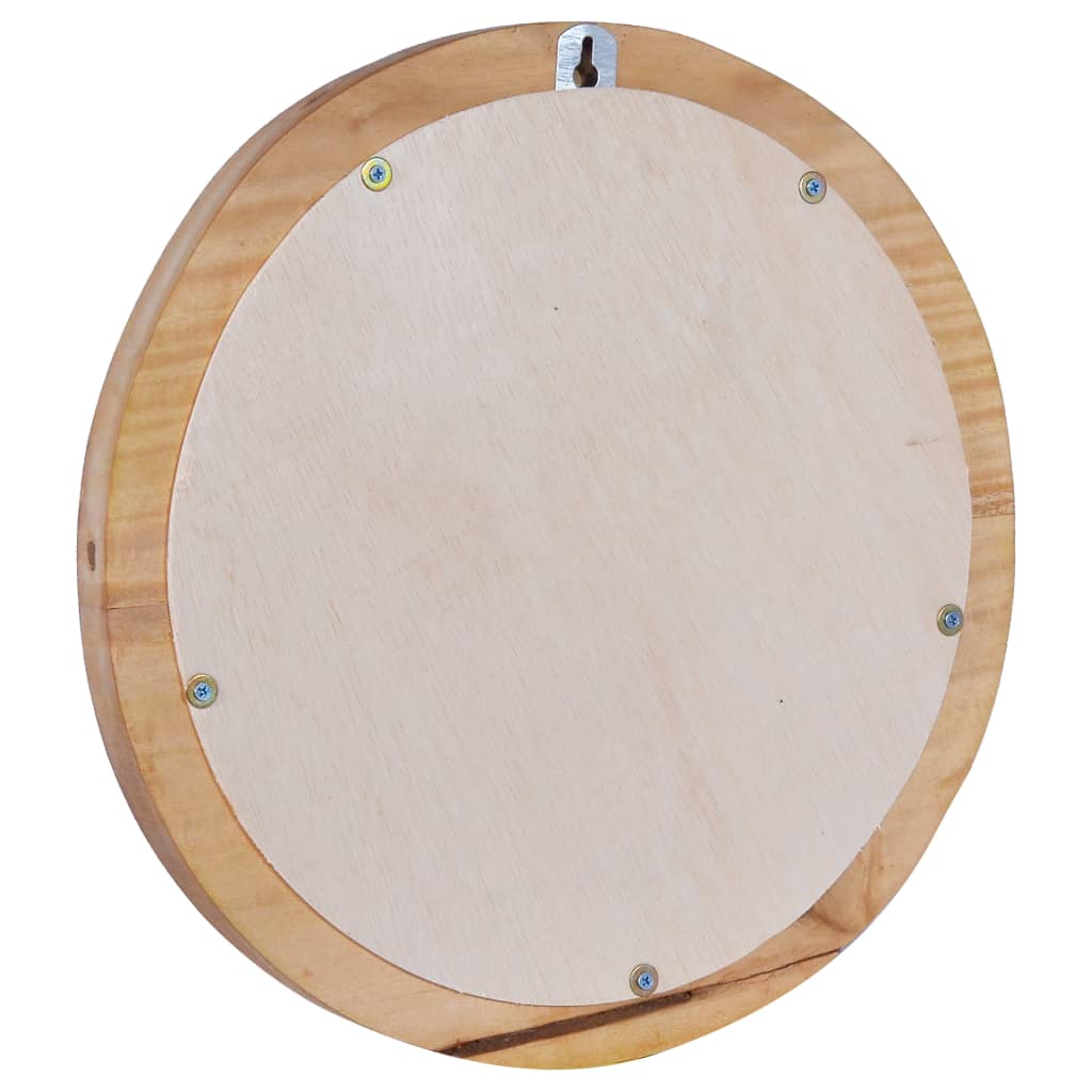 Vægspejl 40 Cm Teak Rund