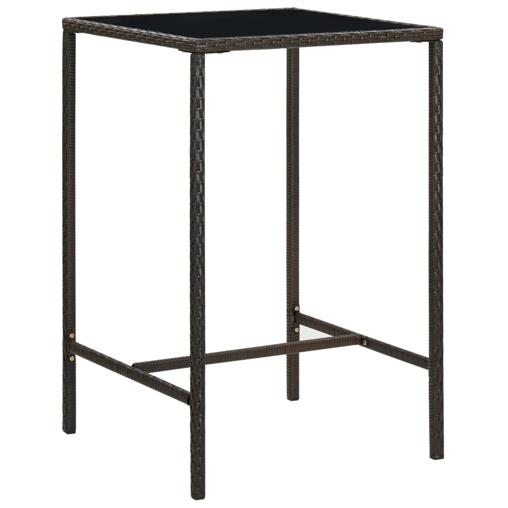 Barbord Til Haven Polyrattan Og Glas