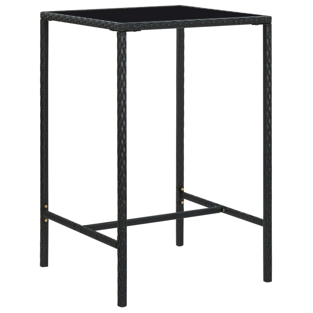 Barbord Til Haven Polyrattan Og Glas