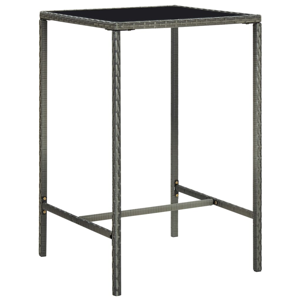 Barbord Til Haven Polyrattan Og Glas