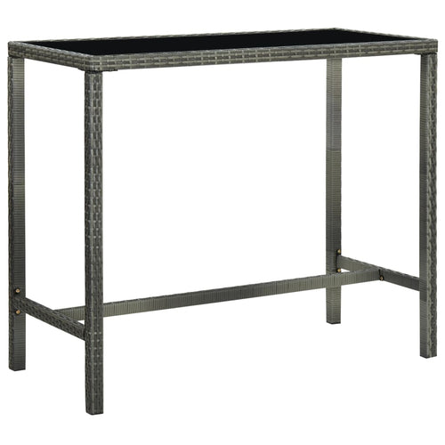 Barbord Til Haven Polyrattan Og Glas