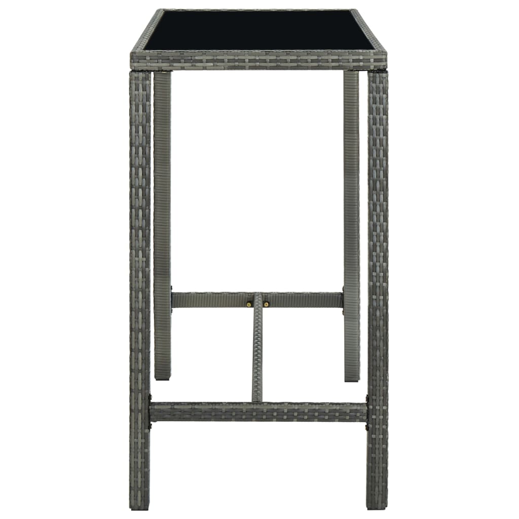 Barbord Til Haven Polyrattan Og Glas