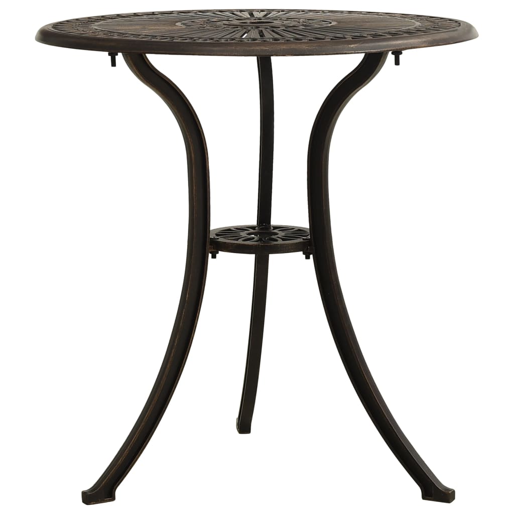 Havebord 62X62X65 Cm Støbt Aluminium Farvet