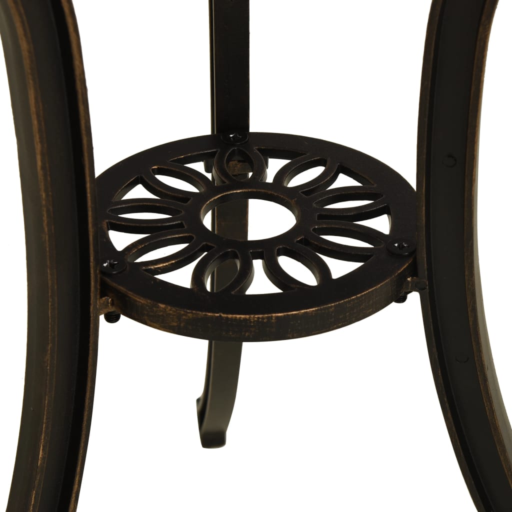 Havebord 62X62X65 Cm Støbt Aluminium Farvet