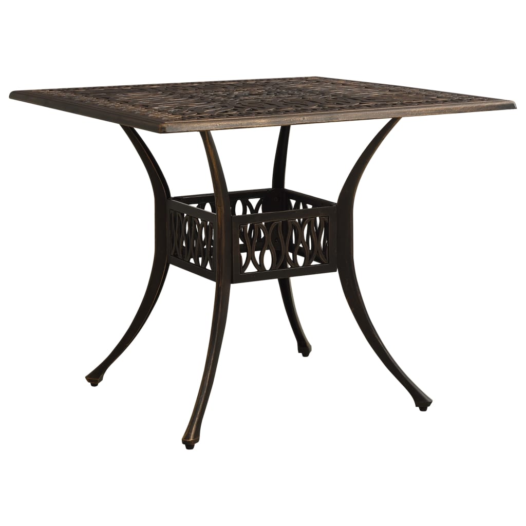Havebord 90X90X73 Cm Støbt Aluminium