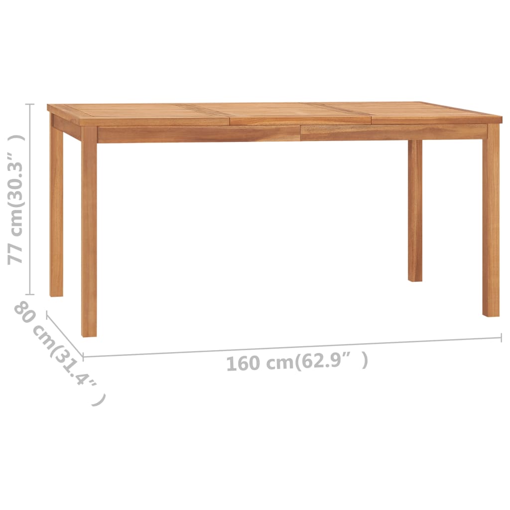Havebord Massivt Teaktræ