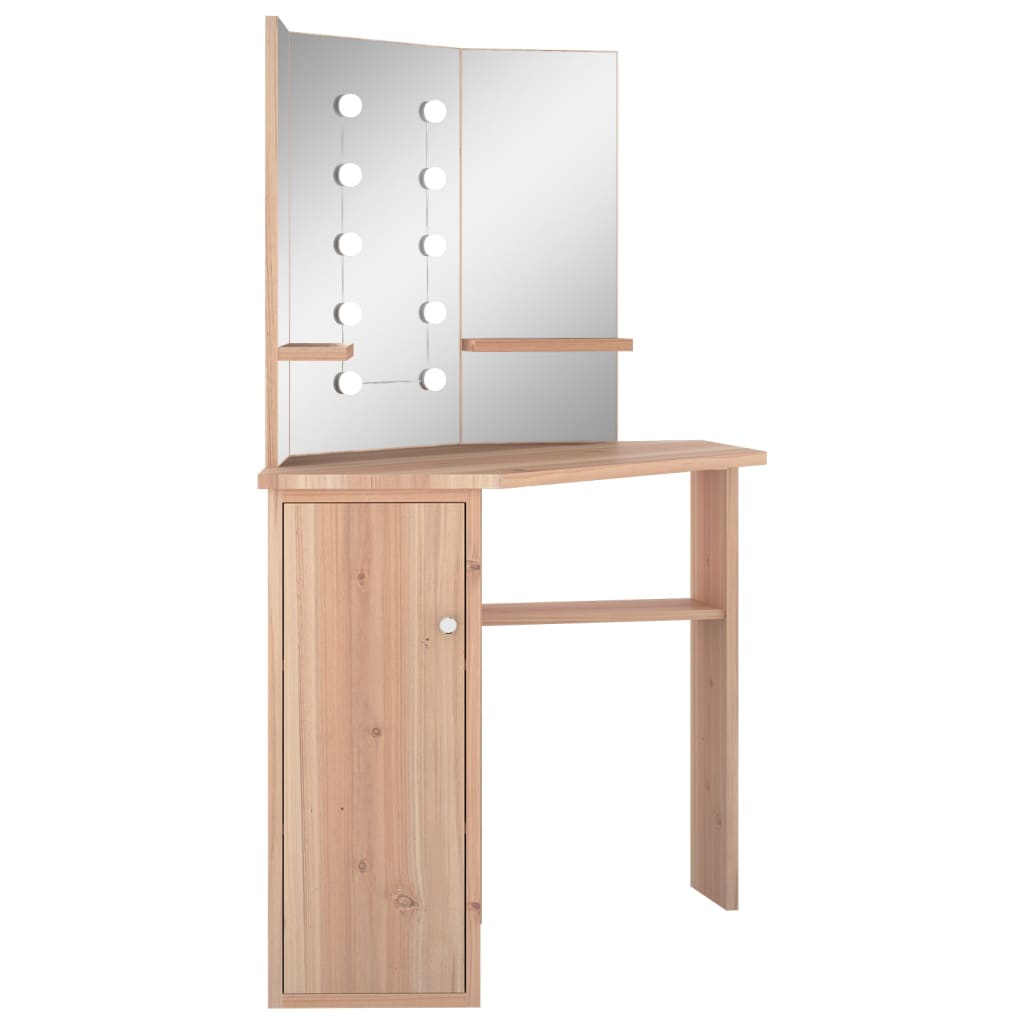 Toiletbord Til Hjørne Med Led-Lys 111X54X141,5 Cm