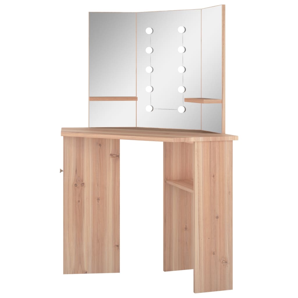 Toiletbord Til Hjørne Med Led-Lys 111X54X141,5 Cm