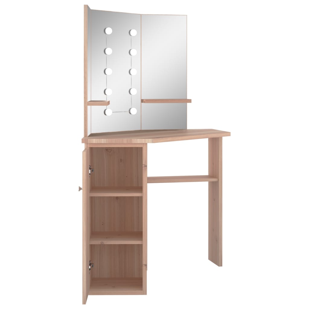 Toiletbord Til Hjørne Med Led-Lys 111X54X141,5 Cm