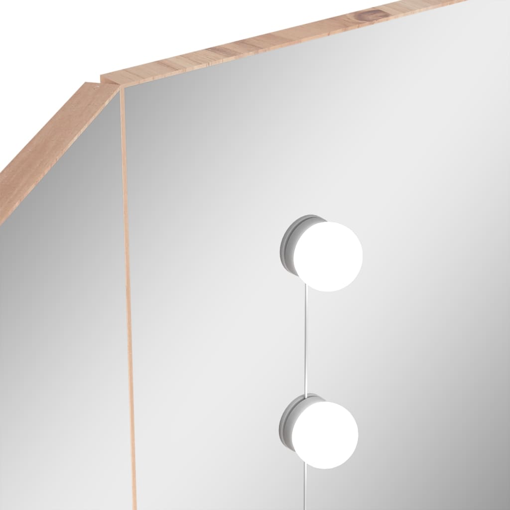 Toiletbord Til Hjørne Med Led-Lys 111X54X141,5 Cm
