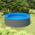 Splasher Pool Med Hængende Skimmer Og Pumpe 350X90 Cm